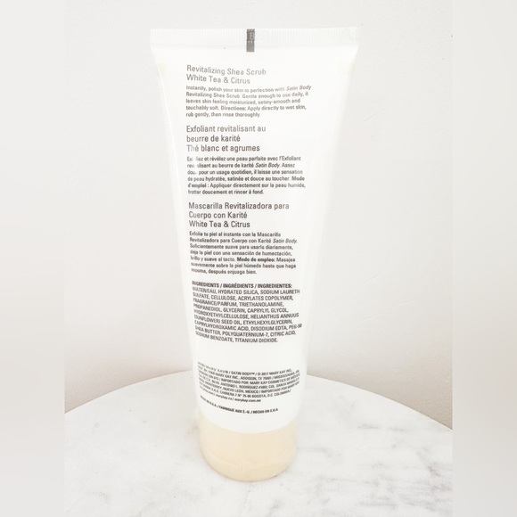 NEW Mary Kay White Tea & Citrus Satin Body Revitalizing Shea Scrub 6.5oz - Picture 3 of 3